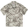 Рубашка MAHARISHI TIGER CAMP SUMMER SHIRT TIBETAN TIGER CLOUD PRINT ECRU
