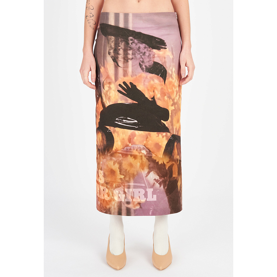 Юбка ELLISS DENIM SUNFLOWER ANKLE SKIRT в интернет магазине Peakwww.peakstore.ru - 3 фото