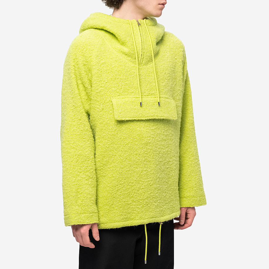 Толстовка AURALEE ALPACA WOOL LENO CLOTH P/O PARKA в интернет магазине Peakwww.peakstore.ru - 10 фото