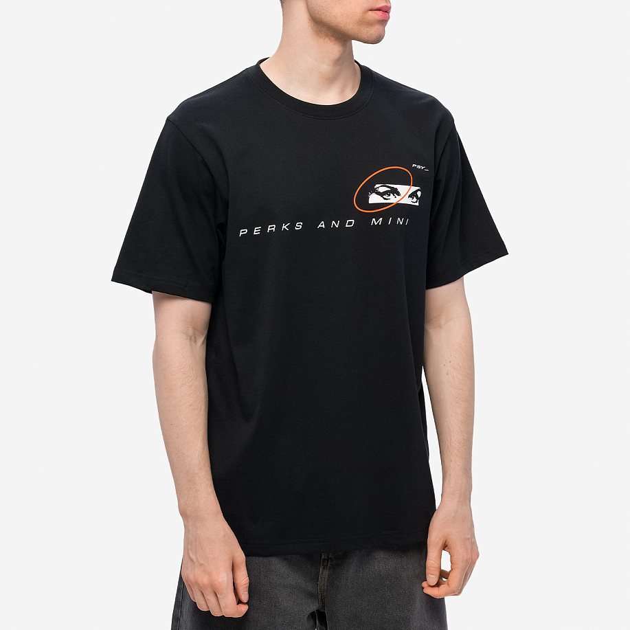 Футболка PERKS AND MINI EYES ARE THE WINDOWS SS TEE BLACK - 2 фото Футболка PERKS AND MINI EYES ARE THE WINDOWS SS TEE в интернет магазине Peakwww.peakstore.ru - 2 фото