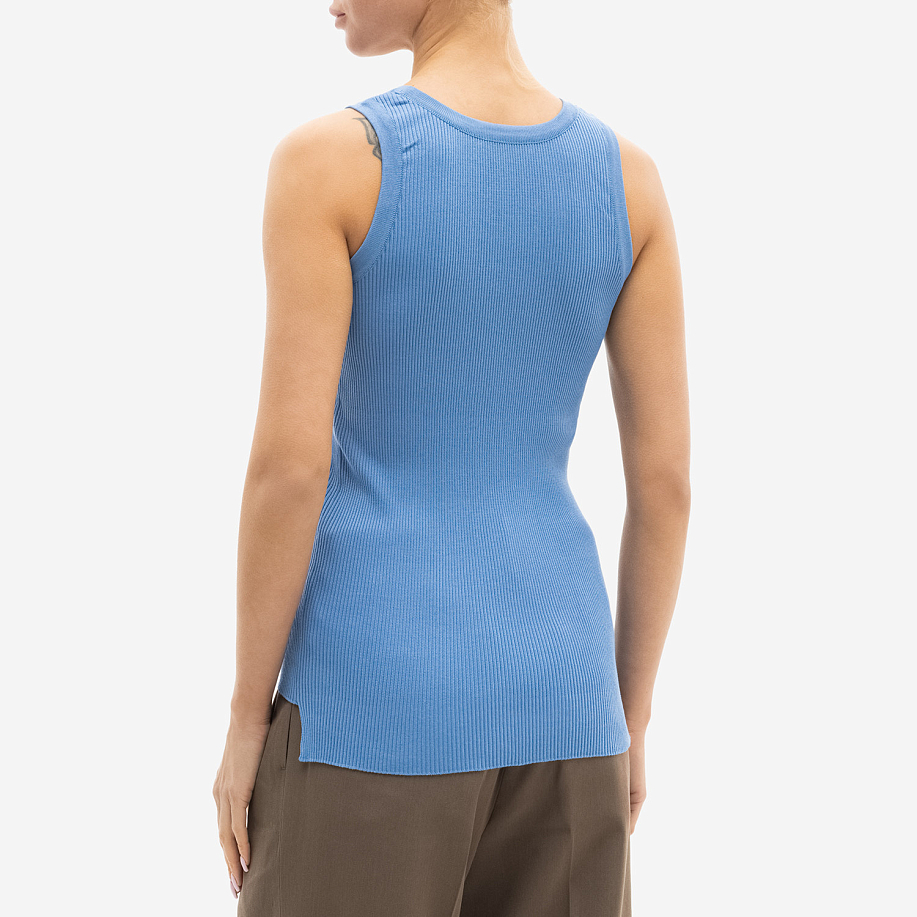 Майка AURALEE GIZA HIGH GAUGE RIB KNIT TANK LIGHT BLUE - 3 фото Майка AURALEE GIZA HIGH GAUGE RIB KNIT TANK в интернет магазине Peakwww.peakstore.ru - 3 фото