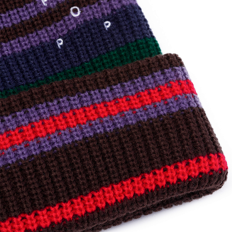 Шапка POP TRADING COMPANY STRIPED BEANIE - 4 фото Шапка POP TRADING COMPANY STRIPED BEANIE в интернет магазине Peakwww.peakstore.ru - 4 фото