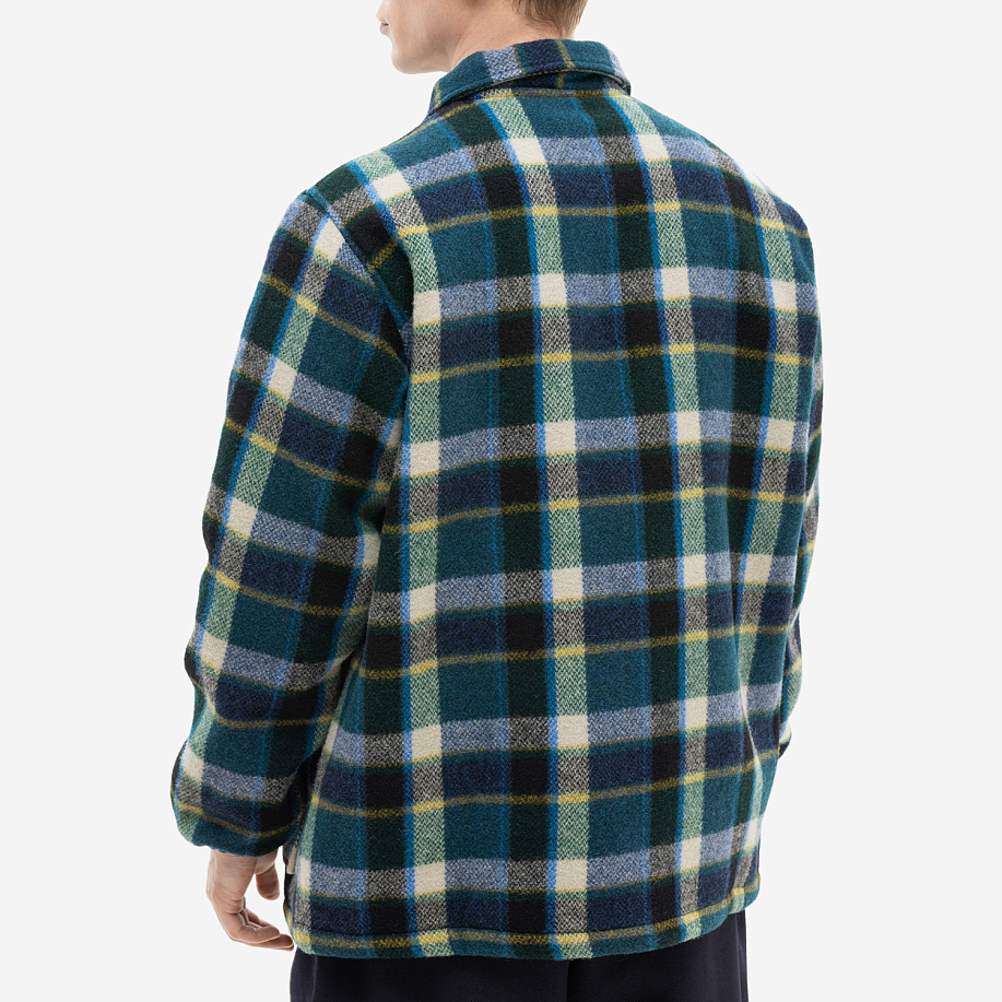 Куртка-рубашка SOUTH2 WEST8 COACH JACKET - WOOL MELTON PLAID в интернет магазине Peakwww.peakstore.ru - 3 фото