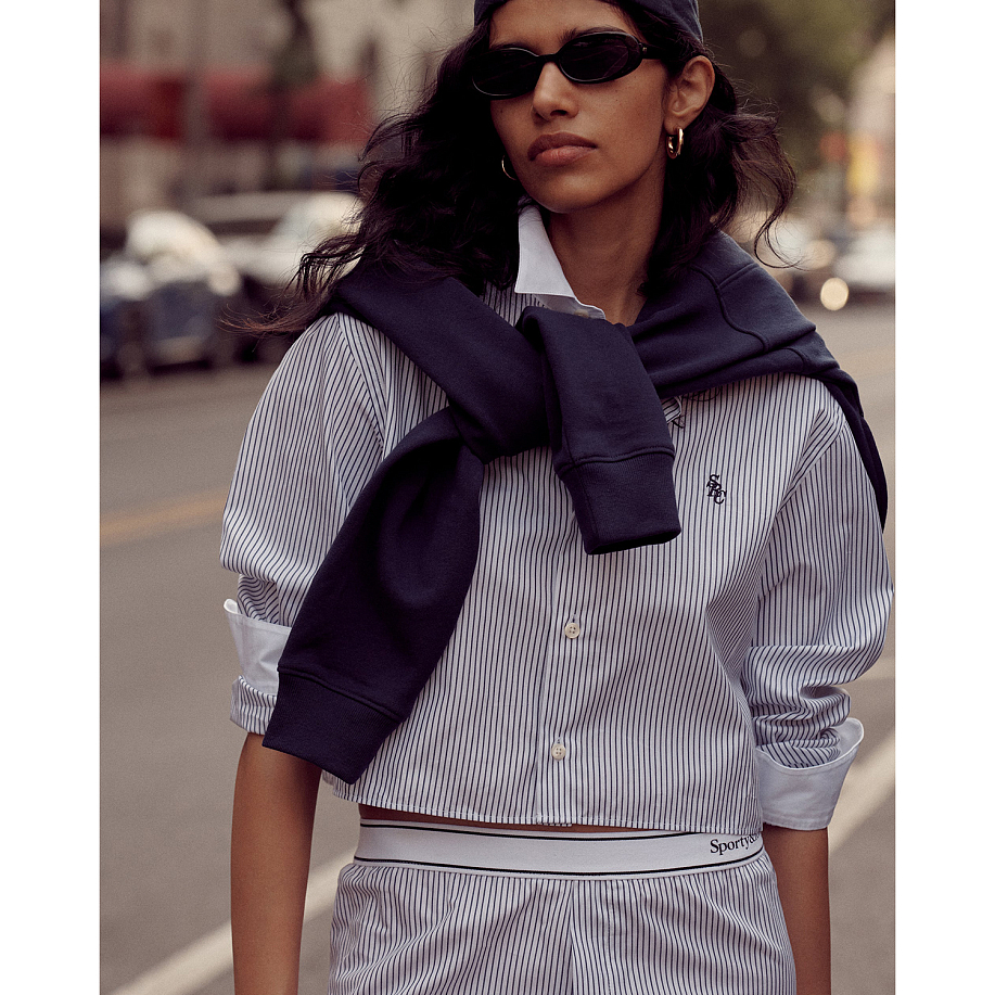 Рубашка SPORTY & RICH SRC CROPPED SHIRT - 9 фото Рубашка SPORTY & RICH SRC CROPPED SHIRT в интернет магазине Peakwww.peakstore.ru - 9 фото