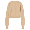 Кардиган AURALEE LIGHT CASHMERE KNIT CREW-NECK CARDIGAN CHARCOAL