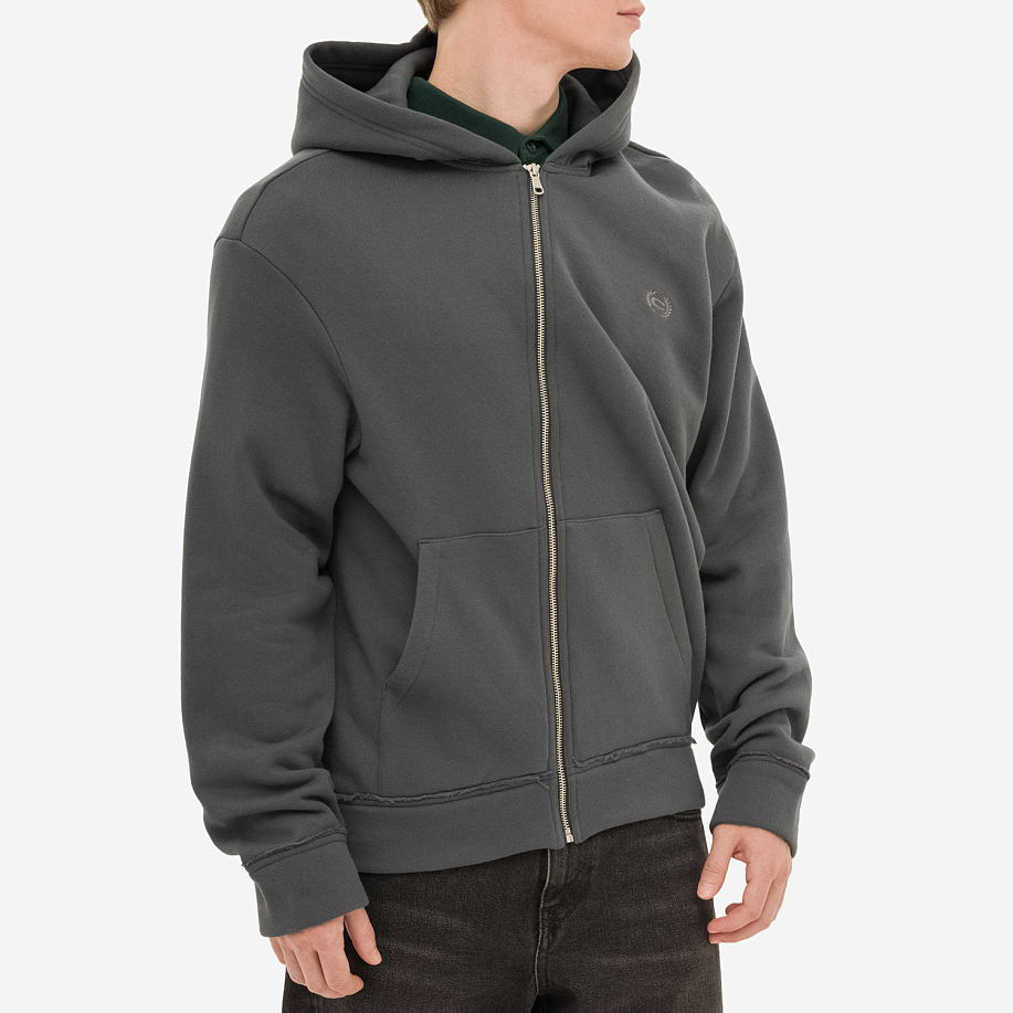 Толстовка COMMISSION TWISTED ZIP-UP HOODIE Charcoal - 2 фото Толстовка COMMISSION TWISTED ZIP-UP HOODIE в интернет магазине Peakwww.peakstore.ru - 2 фото