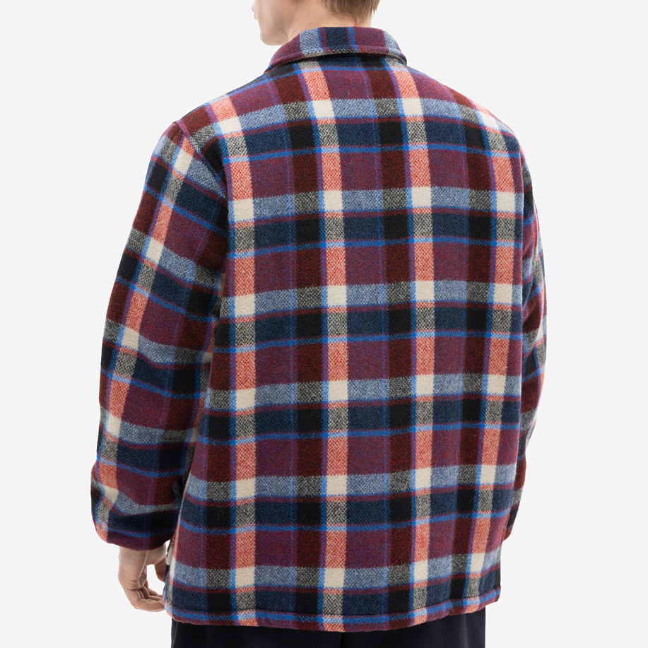 Куртка-рубашка SOUTH2 WEST8 COACH JACKET - WOOL MELTON PLAID в интернет магазине Peakwww.peakstore.ru - 18 фото