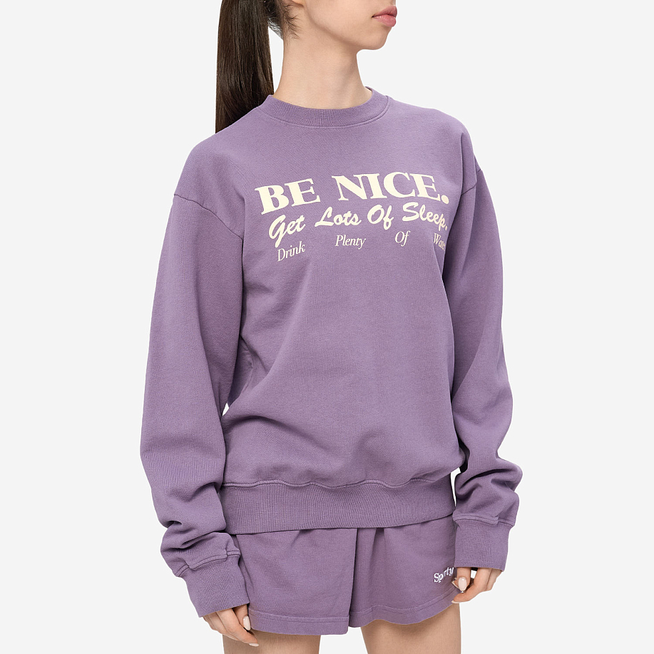 Толстовка SPORTY & RICH BE NICE CREWNECK в интернет-магазине Peak Conceptwww.peakstore.ru - 2 фото