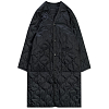 ПАЛЬТО HYKE QUILTED LINER COAT BLACK