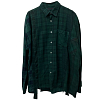 Рубашка NEEDLES REBUILD  FLANNEL SHIRT 7 CUTS WIDE SHIRT DK.GREEN