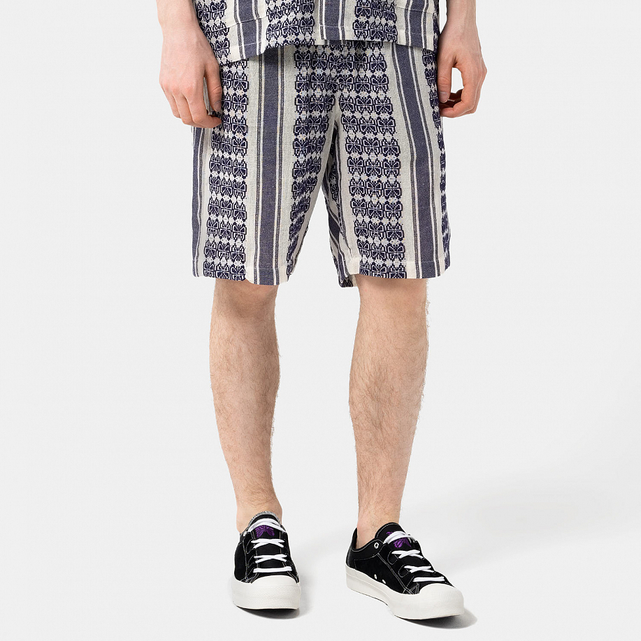 Шорты NEEDLES BASKETBALL SHORT - PAPILLON STRIPE в интернет магазине Peakwww.peakstore.ru - 15 фото