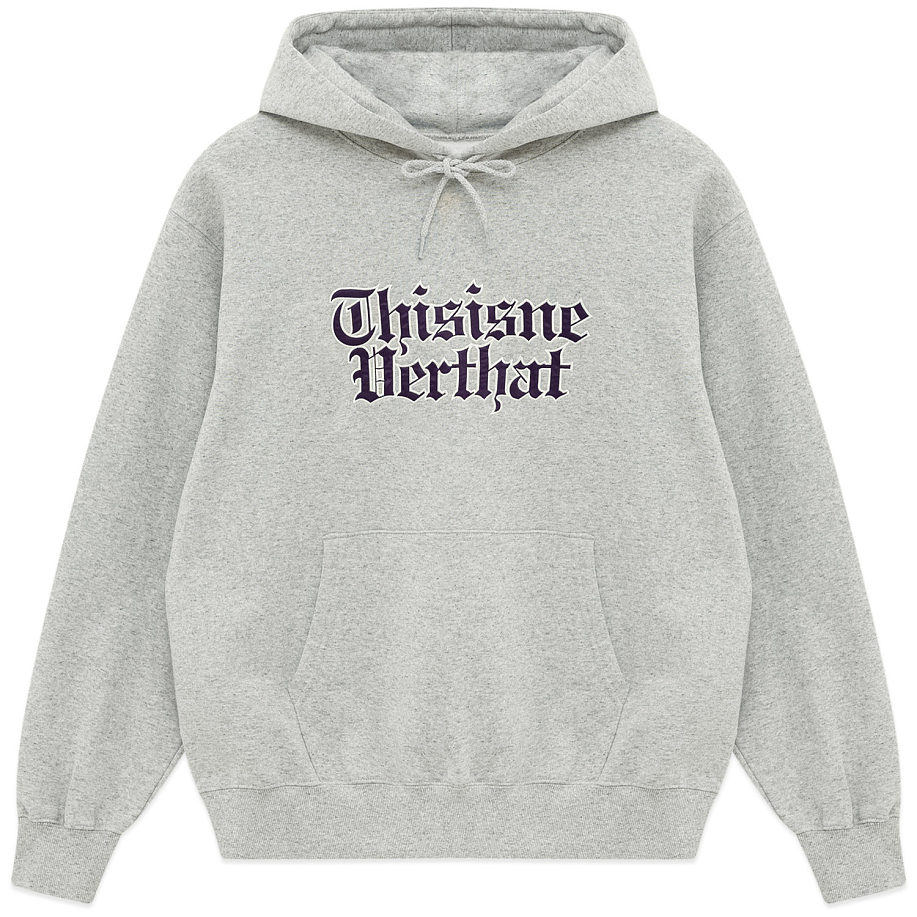 Толстовка THISISNEVERTHAT OLD ENGLISH LOGO HOODIE - 1 фото Толстовка THISISNEVERTHAT OLD ENGLISH LOGO HOODIE в интернет магазине Peakwww.peakstore.ru - 1 фото