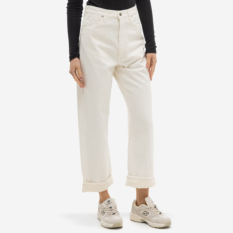 Джинсы ORSLOW HIGH WAIST SELVEDGE WHITE DENIM PANTS JASMIN в интернет-магазине Peak Conceptwww.peakstore.ru - 2 фото