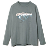 Лонгслив SNOW PEAK PRINTED L/S TSHIRT TANIGAWA GREYKHAKI