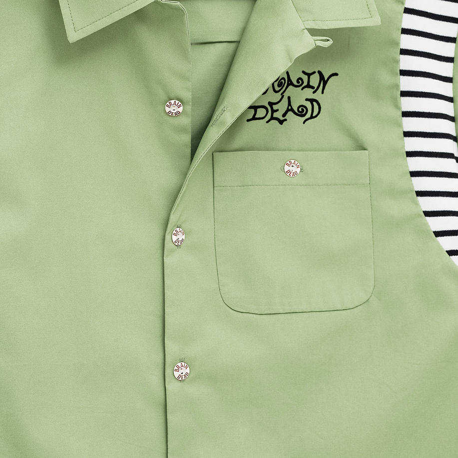 Рубашка BRAIN DEAD COBRA FLOCKED BOWLING SHIRT в интернет магазине Peakwww.peakstore.ru - 8 фото