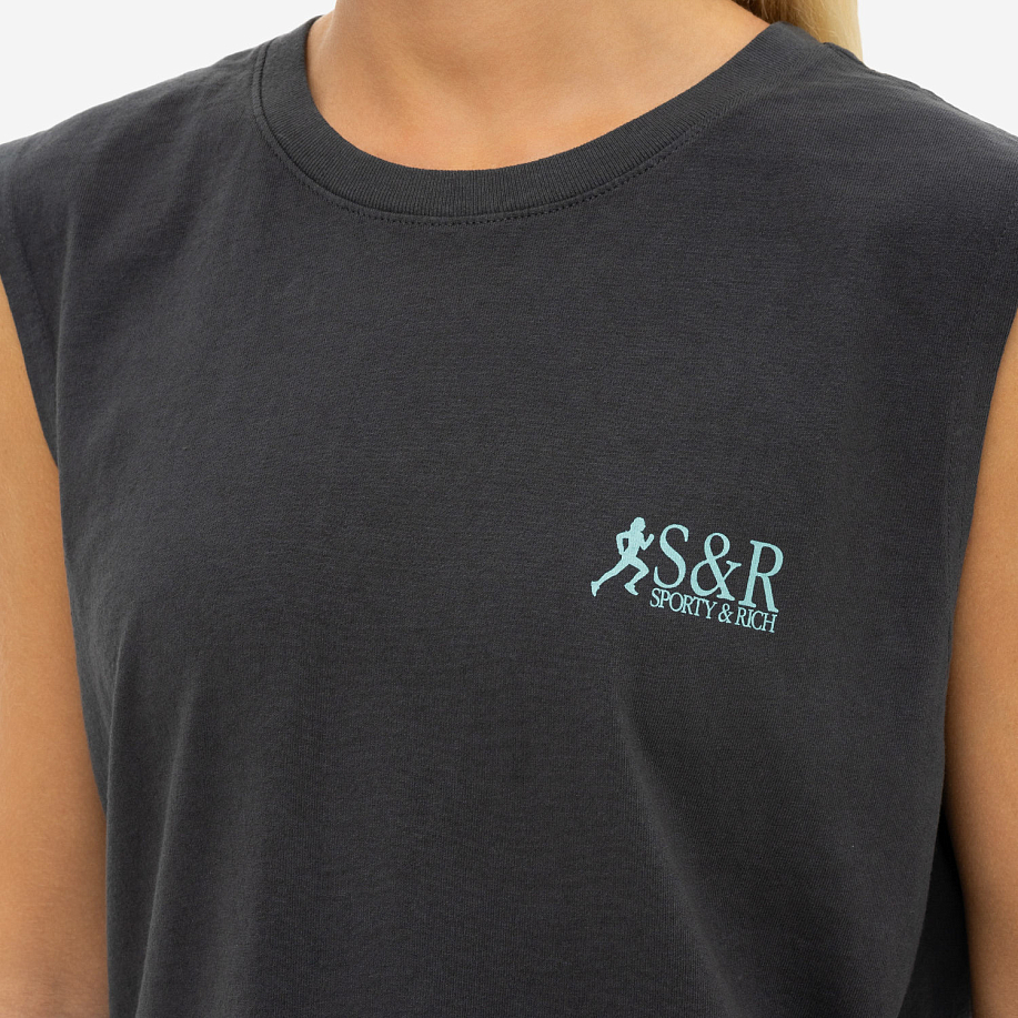 Майка SPORTY & RICH ACTION LOGO MUSCLE TEE в интернет магазине Peakwww.peakstore.ru - 5 фото