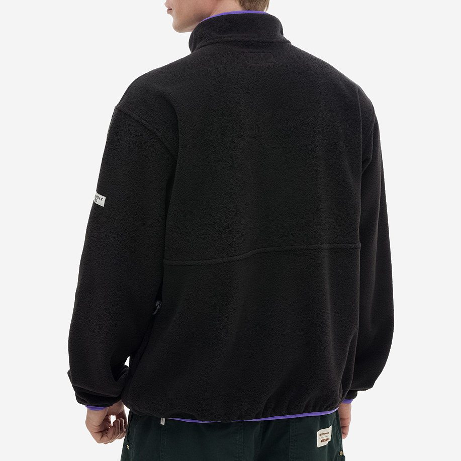 Толстовка THISISNEVERTHAT HALF ZIP FLEECE PULLOVER BLACK - 3 фото Толстовка THISISNEVERTHAT HALF ZIP FLEECE PULLOVER в интернет магазине Peakwww.peakstore.ru - 3 фото