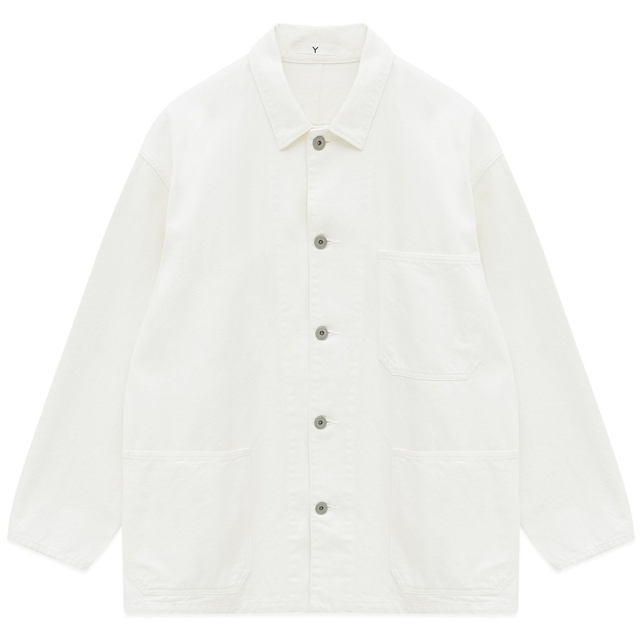 Куртка-рубашка YLEVE 12.5oz ORGANIC COTTON DENIM BZ White - 1 фото Куртка-рубашка YLEVE 12.5oz ORGANIC COTTON DENIM BZ в интернет магазине Peakwww.peakstore.ru - 1 фото