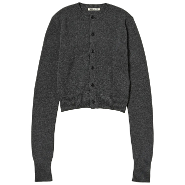 Кардиган AURALEE Light Cashmere Knit Crew-neck Cardigan SS26 
