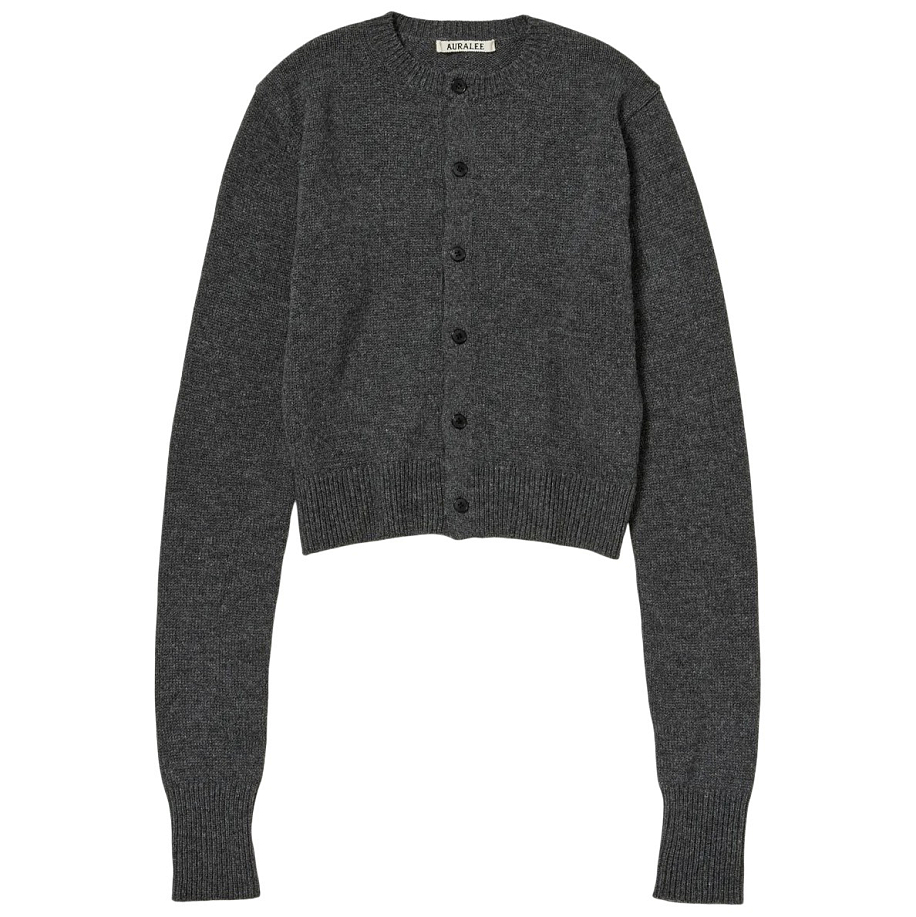 Кардиган AURALEE LIGHT CASHMERE KNIT CREW-NECK CARDIGAN в интернет-магазине Peak Conceptwww.peakstore.ru - 1 фото