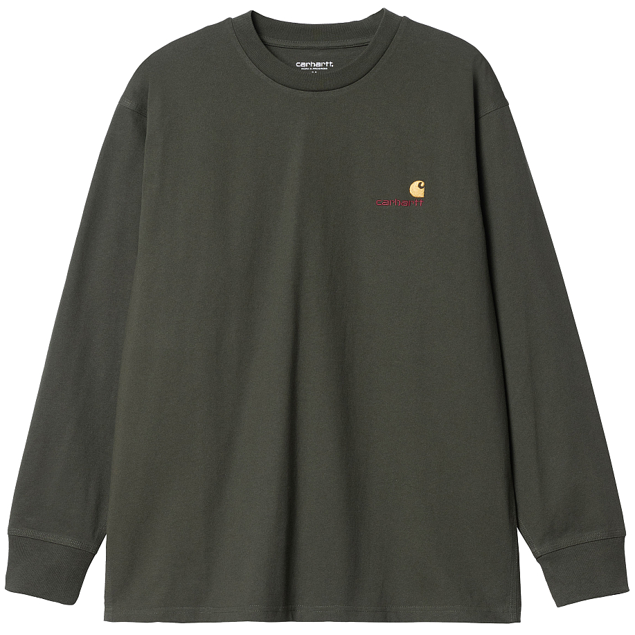 Лонгслив CARHARTT WIP L/S AMERICAN SCRIPT T-SHIRT в интернет магазине Peakwww.peakstore.ru - 1 фото