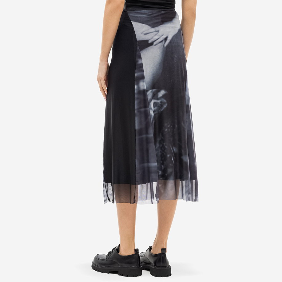 Юбка ELLISS MESH NOIRE PANEL ANKLE SKIRT в интернет магазине Peakwww.peakstore.ru - 3 фото