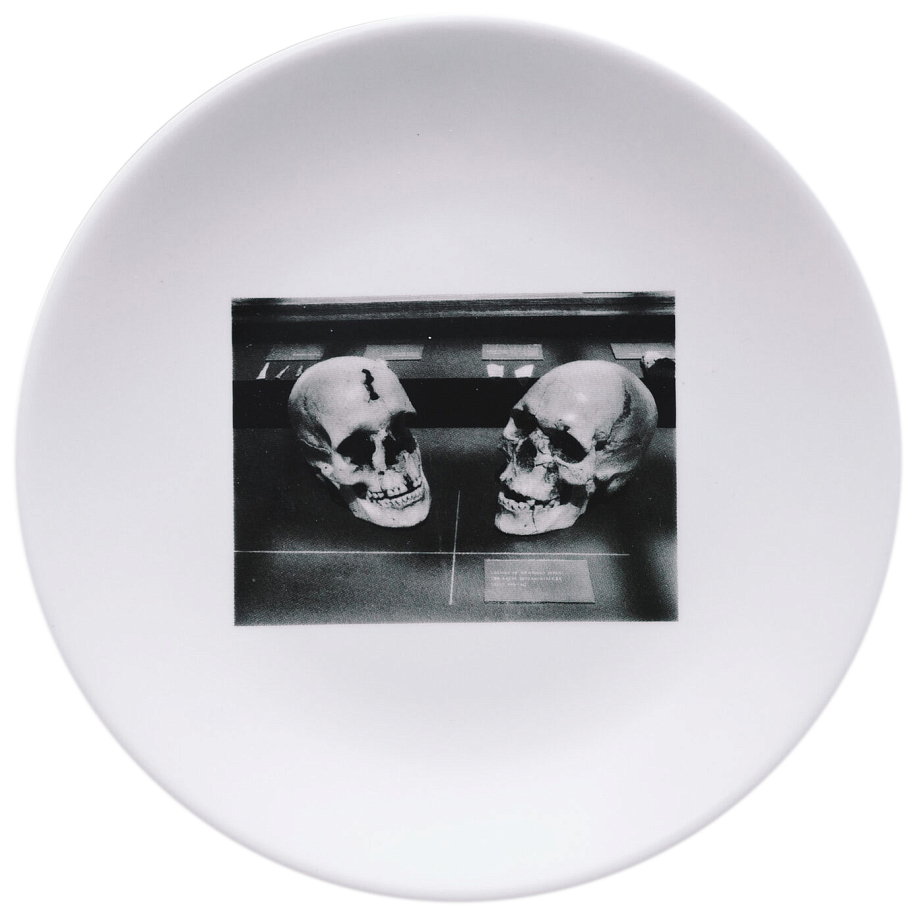 Тарелка Y.OBJECT MMRS TWO SKULLS - 1 фото Тарелка Y.OBJECT MMRS TWO SKULLS в интернет магазине Peakwww.peakstore.ru - 1 фото