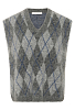 Жилет GESTUZ GZSASI VEST CHECK DARK GREY/GREY/BLUE COMB
