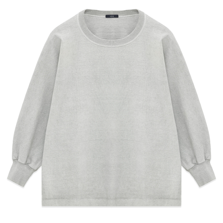 Лонгслив YLEVE PIGMENT DYE OPEN END COTTON P/O LIGHT GREY - 1 фото Лонгслив YLEVE PIGMENT DYE OPEN END COTTON P/O в интернет магазине Peakwww.peakstore.ru - 1 фото