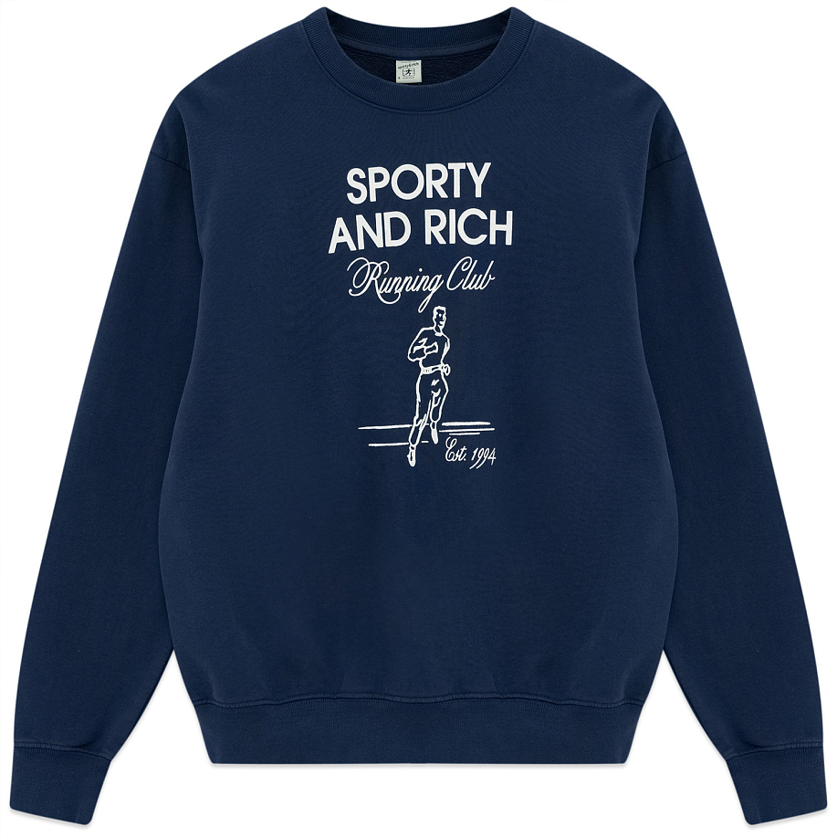 Толстовка SPORTY & RICH RUNNING MAN CREWNECK в интернет магазине Peakwww.peakstore.ru - 3 фото