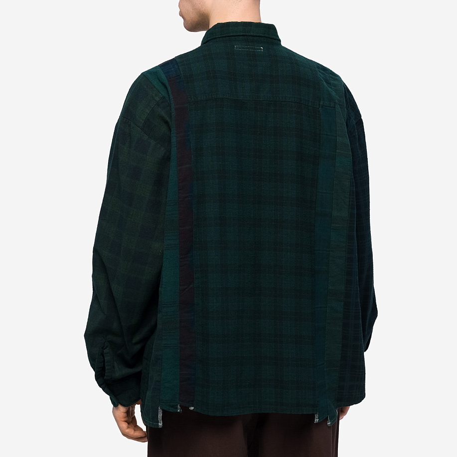 Рубашка NEEDLES 7 CUTS WIDE FLANNEL SHIRT OVER DYE в интернет магазине Peakwww.peakstore.ru - 3 фото