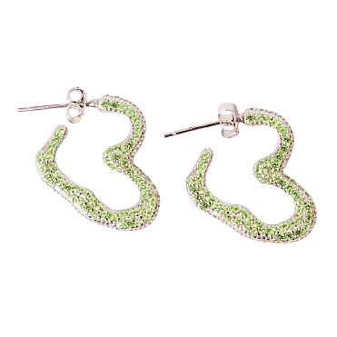 Ювелирное изделие Collina Strada Rhinestone Heart Earrings A/S 