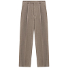Брюки AURALEE SUPER LIGHT WOOL SLACKS TOP BROWN