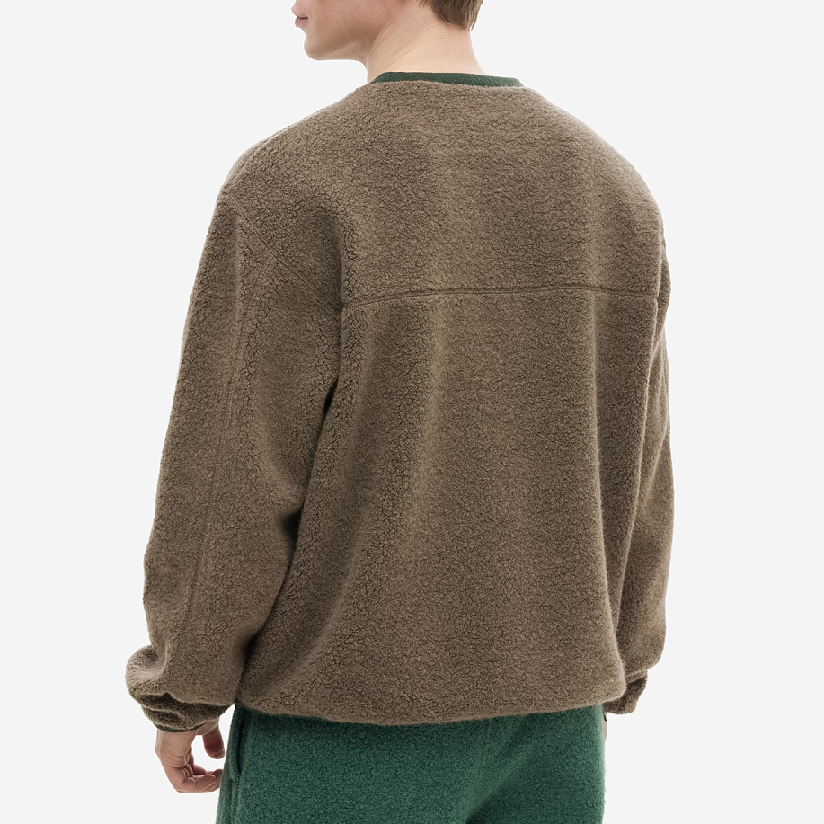 Ветровка THISISNEVERTHAT GORETEX WINDSTOPPER WOOL FLEECE CREWNECK MUD - 3 фото Ветровка THISISNEVERTHAT GORETEX WINDSTOPPER WOOL FLEECE CREWNECK в интернет магазине Peakwww.peakstore.ru - 3 фото