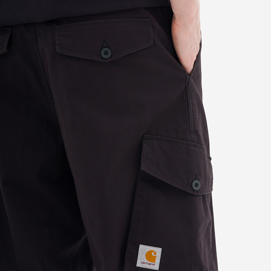 Брюки CARHARTT WIP UNIT PANT BLACK (STONE WASHED) - 6 фото Брюки CARHARTT WIP UNIT PANT в интернет магазине Peakwww.peakstore.ru - 6 фото