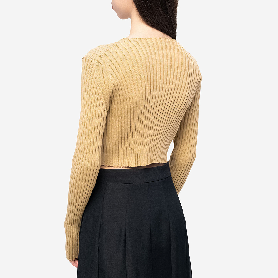 Кардиган AURALEE DRY COTTON WIDE RIB KNIT ZIP CARDIGAN в интернет магазине Peakwww.peakstore.ru - 3 фото