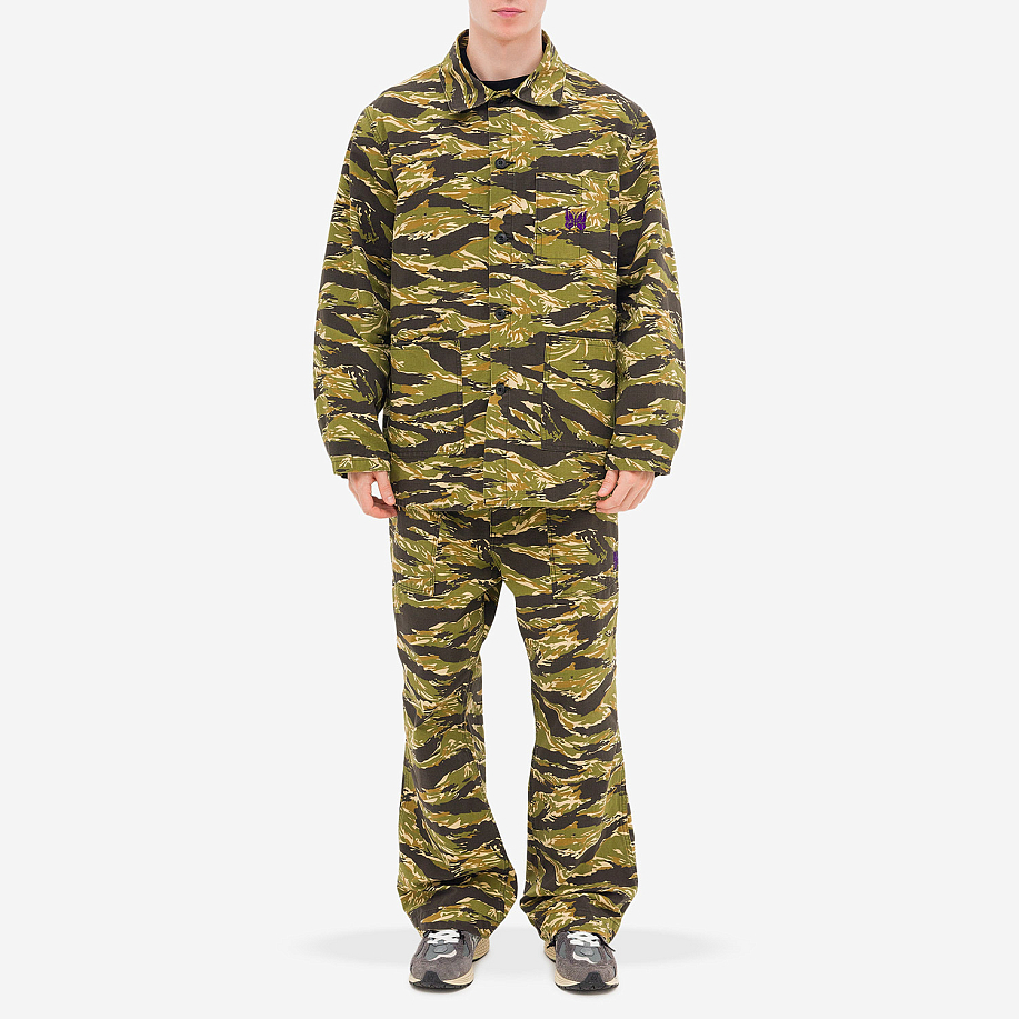 Куртка-рубашка NEEDLES D.N. COVERALL - COTTON RIPSTOP в интернет магазине Peakwww.peakstore.ru - 10 фото