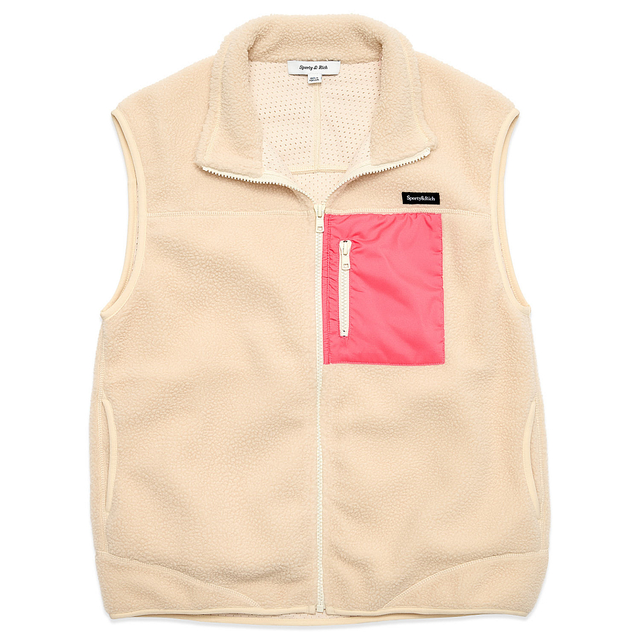 Жилет SPORTY & RICH ZIPPED SHERPA VEST в интернет магазине Peakwww.peakstore.ru - 4 фото