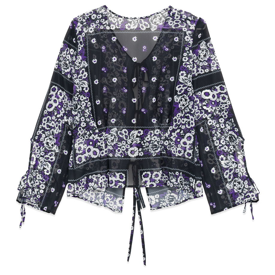 Блузка NOMA T.D. CHIFFON RIBBON BLOUSE в интернет магазине Peakwww.peakstore.ru - 8 фото