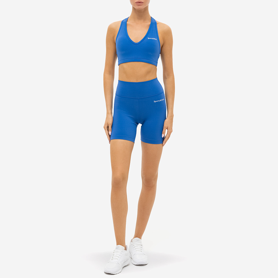 Велосипедки SPORTY & RICH SERIF LOGO BIKER SHORTS в интернет магазине Peakwww.peakstore.ru - 4 фото