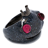 Кольцо COLLINA STRADA FROG PRINCE RING BLACK GLITTER