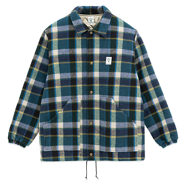 Куртка-рубашка South2 West8 Coach Jacket - Wool Melton Plaid FW25 