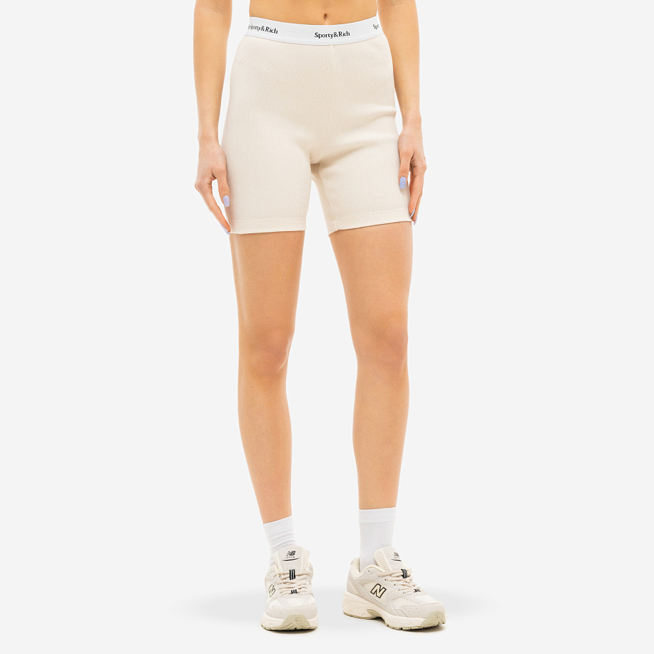 Велосипедки SPORTY & RICH SERIF LOGO RIBBED BIKER SHORT - 22 фото Велосипедки SPORTY & RICH SERIF LOGO RIBBED BIKER SHORT в интернет магазине Peakwww.peakstore.ru - 22 фото