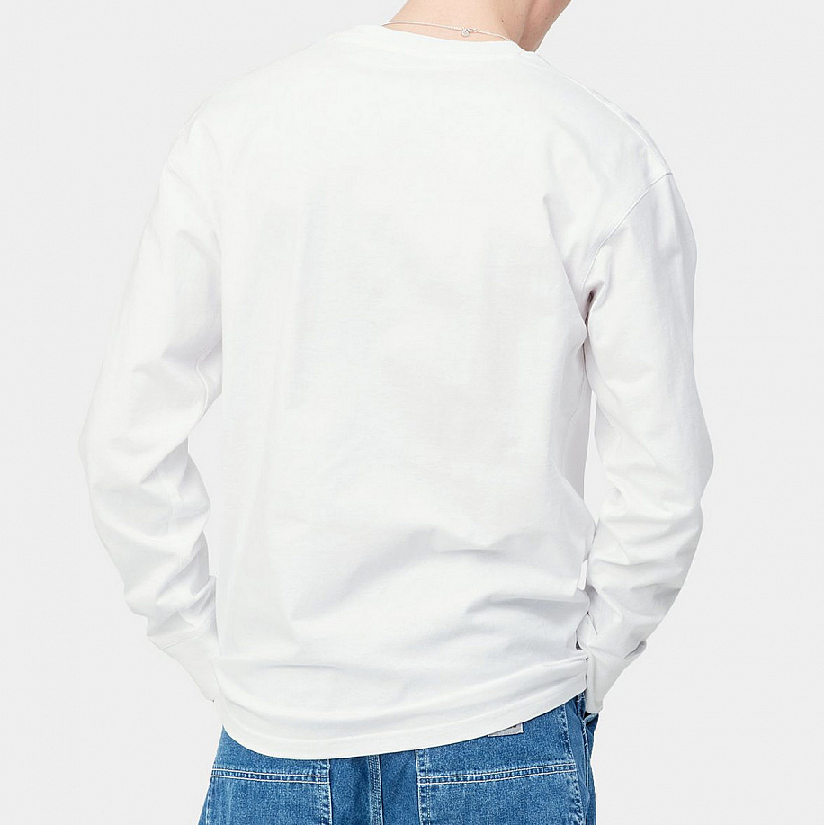 Лонгслив CARHARTT WIP L/S AMERICAN SCRIPT T-SHIRT в интернет магазине Peakwww.peakstore.ru - 3 фото