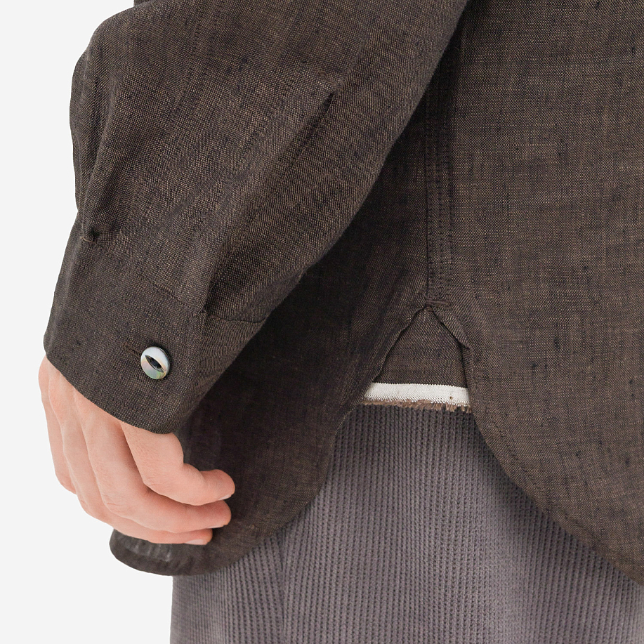 Рубашка NEEDLES WORK SHIRT - LINEN CHAMBRAY в интернет-магазине Peak Conceptwww.peakstore.ru - 9 фото