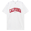 Футболка SPORTY & RICH CALIFORNIA T-SHIRT WHITE BRIGHT RED/NAVY
