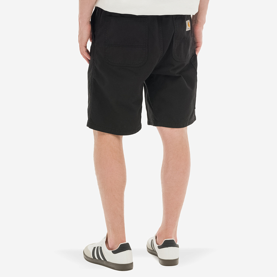 Шорты CARHARTT WIP FLINT SHORT стильные в Peak StoreBLACK (GARMENT DYED) - 3 фото Шорты CARHARTT WIP FLINT SHORT в интернет магазине Peakwww.peakstore.ru - 3 фото