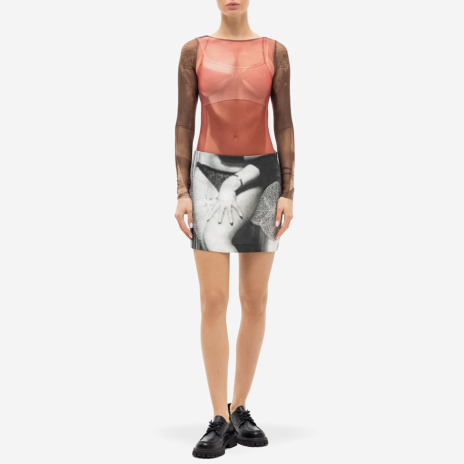 Юбка ELLISS DRILL FORBIDDEN FRUIT MINI SKIRT - 5 фото Юбка ELLISS DRILL FORBIDDEN FRUIT MINI SKIRT в интернет магазине Peakwww.peakstore.ru - 5 фото