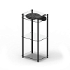 Стол TRANSPARENT TURNTABLE STAND BLACK