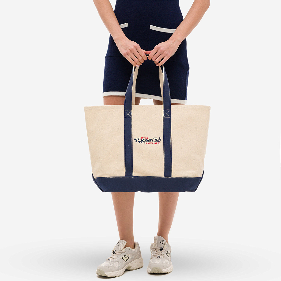 Сумка-тоут SPORTY & RICH 94 RACQUET CLUB TWO TONE TOTE BAG - 2 фото Сумка-тоут SPORTY & RICH 94 RACQUET CLUB TWO TONE TOTE BAG в интернет магазине Peakwww.peakstore.ru - 2 фото